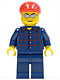 Minifig No: cty0163  Name: Plaid Button Shirt, Dark Blue Legs, Red Short Bill Cap, Silver Sunglasses