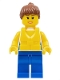 Minifig No: cty0249a  Name: Shirt with Female Rainbow Stars Pattern, Blue Legs, Reddish Brown Ponytail Hair, Life Jacket Center Buckle