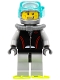 Minifig No: cty0257  Name: Diver - Wide Grin