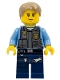 Minifig No: cty0356  Name: Police - LEGO City Undercover Chase McCain, Dark Blue Legs