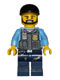 Minifig No: cty0360a  Name: Police - LEGO City Undercover Elite Police Officer 1 - Black Beard
