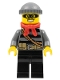 Minifig No: cty0433  Name: Police - City Burglar, Dark Bluish Gray Knit Cap, Red Bandana, Mask