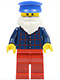 Minifig No: cty0442  Name: Plaid Button Shirt, Red Legs, White Short Beard, Blue Hat