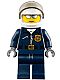 Minifig No: cty0449  Name: Police - City Motorcycle Officer, Silver Sunglasses