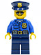 Minifig No: cty0450  Name: Police - City Officer, Gold Badge, Police Hat, Sunglasses
