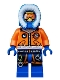Minifig No: cty0492  Name: Arctic Explorer, Male with Orange Goggles