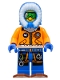 Minifig No: cty0497  Name: Arctic Explorer, Male with Green Goggles and Snowshoes
