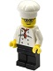 Minifig No: cty0502  Name: Chef - White Torso with 8 Buttons, Black Legs, Glasses
