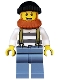 Minifig No: cty0513  Name: Swamp Police - Crook Male with Black Knit Cap and Dark Orange Beard