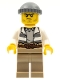 Minifig No: cty0515  Name: Swamp Police - Crook Male with Dark Bluish Gray Knit Cap