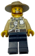 Minifig No: cty0517a  Name: Swamp Police - Officer, Shirt, Dark Tan Hat, Brown Beard