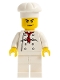 Minifig No: cty0532  Name: Chef - White Torso with 8 Buttons, White Legs, Angry Eyebrows