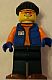 Minifig No: cty0553  Name: Arctic Research Assistant with Snowshoes, Dark Blue Legs and Knit Cap