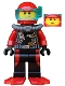 Minifig No: cty0558  Name: Scuba Diver, Male, Red Flippers