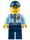 Minifig No: cty0616  Name: Police - City Officer, Jacket with Dark Blue Tie and Gold Badge, Dark Blue Legs, Dark Blue Cap