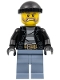 Minifig No: cty0621  Name: Police - City Bandit Male with Brown and Gray Beard, Black Knit Cap