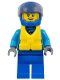 Minifig No: cty0646  Name: Race Boat Driver