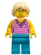 Minifig No: cty0725  Name: Ice Cream Vendor - Top with Necklace