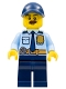 Minifig No: cty0756  Name: Police - City Shirt with Dark Blue Tie and Gold Badge, Dark Tan Belt with Radio, Dark Blue Legs, Dark Blue Cap with Hole, Brown Bushy Moustache