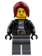 Minifig No: cty0781  Name: Police - City Bandit Crook Female, Dark Red Hair