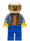 Minifig No: cty0828  Name: Coast Guard City - Helicopter Pilot with Moustache