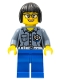 Lot ID: 166037453  Minifig No: cty0861  Name: Coast Guard City - Female Station Manager, Short Black Hair with Glasses