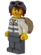 Lot ID: 407123570  Minifig No: cty0890a  Name: Mountain Police - Jail Prisoner 86753 Prison Stripes, Aviator Helmet, Backpack