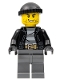 Minifig No: cty0930  Name: Police - City Bandit Crook, Black Knit Cap, Black Stubble