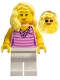Minifig No: cty0943  Name: Sports Car Driver - Female