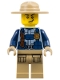 Minifig No: cty0946  Name: Mountain Police - Officer Male, Jacket with Harness, Dark Tan Hat