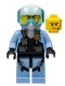Minifig No: cty0997  Name: Sky Police - Jet Pilot with Oxygen Mask and Headset