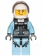 Minifig No: cty1003  Name: Sky Police - Jet Pilot, Female with Neck Bracket (for Jet Pack)