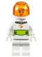 Minifig No: cty1009  Name: Astronaut - Male, White Spacesuit with Lime Belt, Trans Orange Large Visor, Stubble and Smirk