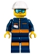 Minifig No: cty1010  Name: Ground Crew Technician - Male, Jumpsuit and Construction Helmet