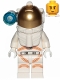 Minifig No: cty1027  Name: Astronaut - Male, White Spacesuit with Orange Lines, Side Lamp, Smirk and Cheek Lines