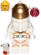 Minifig No: cty1039  Name: Astronaut - Female, White Spacesuit with Orange Lines, Side Lamp, Smile