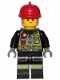 Minifig No: cty1105  Name: Fire Fighter - Clemmons