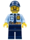 Lot ID: 295647168  Minifig No: cty1120  Name: Police - City Officer Shirt with Dark Blue Tie and Gold Badge, Dark Tan Belt with Radio, Dark Blue Legs, Dark Blue Cap, Full Beard