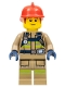 Minifig No: cty1287  Name: Firefighter Bob without Air Tanks