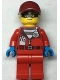 Minifig No: cty1378  Name: Police - Crook Big Betty, Red Jacket with Prison Shirt and I.D. Tag