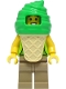 Minifig No: cty1389  Name: Ice Cream Vendor - Male, Lime Hoodie, Bright Green Ice Cream Suit