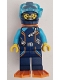 Lot ID: 402710874  Minifig No: cty1656  Name: Arctic Explorer Diver - Male, Dark Blue Diving Suit and Helmet, Orange Air Tanks and Flippers, Trans-Light Blue Diver Mask, Beard and Glasses
