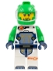 Minifig No: cty1849 Name: Astronaut - Male, White Spacesuit with Bright Green Arms, Bright Green Helmet, Trans-Clear Visor, Goatee Minifig No: cty1849 Name: Astronaut - Male, White Spacesuit with Bright Green Arms, Bright Green Helmet, Trans-Clear Visor, Goatee
