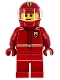 Minifig No: cty1863 Name: Formula 1 Driver, Ferrari - Male, Red Racing Suit and Helmet, Trans-Clear Visor Minifig No: cty1863 Name: Formula 1 Driver, Ferrari - Male, Red Racing Suit and Helmet, Trans-Clear Visor