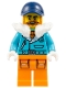 Minifig No: cty1895 Name: Arctic Explorer Captain - Male, Medium Azure Jacket, White Fur Collar, Dark Orange Beard, Dark Blue Cap Minifig No: cty1895 Name: Arctic Explorer Captain - Male, Medium Azure Jacket, White Fur Collar, Dark Orange Beard, Dark Blue Cap
