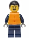 Minifig No: cty1922 Name: Police - City Officer Male, Neon Yellow Safety Vest, Dark Blue Legs, Black Combed Back Hair, Orange Life Jacket, Moustache Minifig No: cty1922 Name: Police - City Officer Male, Neon Yellow Safety Vest, Dark Blue Legs, Black Combed Back Hair, Orange Life Jacket, Moustache