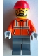 Minifig No: cty1936 Name: Construction Worker - Male, Reddish Orange Safety Jacket with Reflective Stripes, Dark Bluish Gray Legs, Red Construction Helmet, Beard Minifig No: cty1936 Name: Construction Worker - Male, Reddish Orange Safety Jacket with Reflective Stripes, Dark Bluish Gray Legs, Red Construction Helmet, Beard