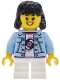 Minifig No: cty2031 Name: Lava Land Patron - Child, Girl, Bright Light Blue Denim Jacket over Shirt with Record, White Short Legs, Black Hair Minifig No: cty2031 Name: Lava Land Patron - Child, Girl, Bright Light Blue Denim Jacket over Shirt with Record, White Short Legs, Black Hair