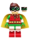 Minifig No: dim041  Name: Robin - Green Glasses, Smile / Worried Pattern