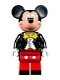 Minifig No: dis019  Name: Mickey Mouse - Black Tuxedo Jacket, Yellow Bow Tie
